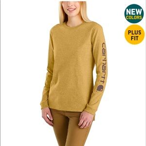 Carharrt Long Sleeve graphic logo work shirt